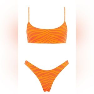 Orange Triangl Bikini Size Small